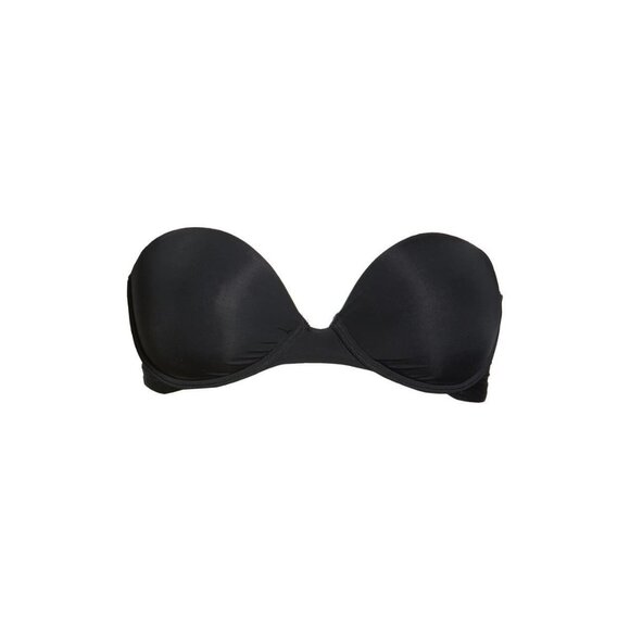 🆕NATORI Minimal Contour Underwire Strapless Bra 34DD Black #729229 - Picture 6 of 11